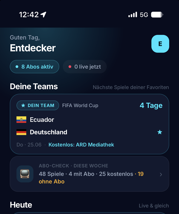 strymd App: dein Sport-Spielplan auf einen Blick